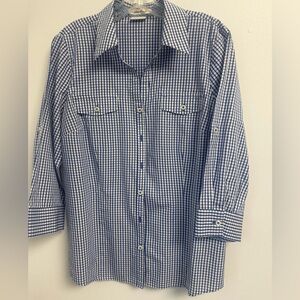 Blue Checkered Women’s Shirt